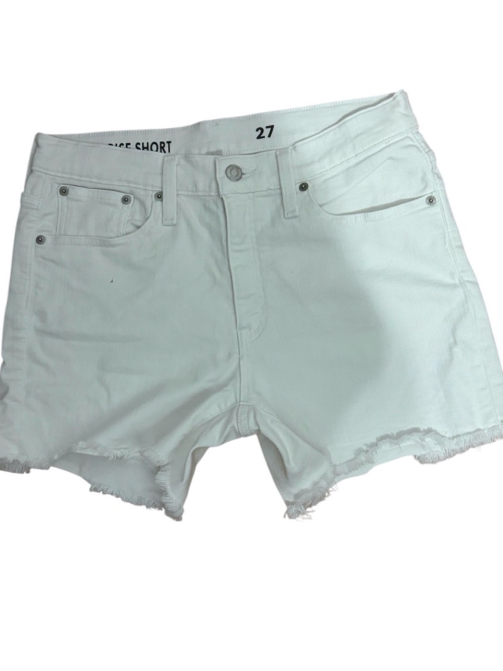 J. Crew White midrise Jean Shorts for Women waist 27